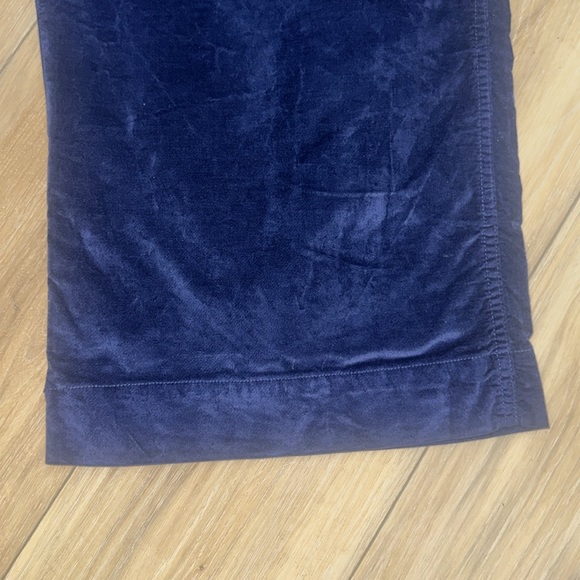 MADEWELL Navy Blue Velvet Gaucho Cropped Pants 16 33 XL 33P Wide Leg - Picture 2 of 4